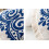 Tapete redondo azul e branco com padrão tradicional, 91 x 91 cm (36 x 36 polegadas) 6