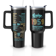 65-årsdagsglas svart 40oz