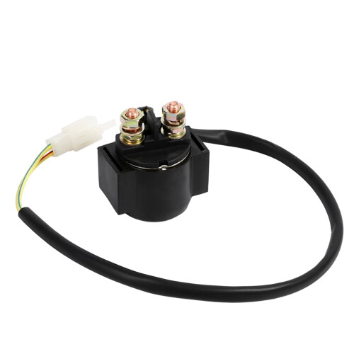 Μαύρο ηλεκτρομαγνητικό ρελέ εκκίνησης 12V για ηλεκτρονικές εφαρμογές 1