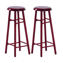 Ensemble de tabourets de bar en bois pour la décoration des enfants (2 pièces)