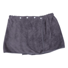 Men's Fleece Bath Towel Wrap Grey 1 Piece