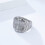 Women's Stainless Steel Wedding Band Ring Silver Size 8 4