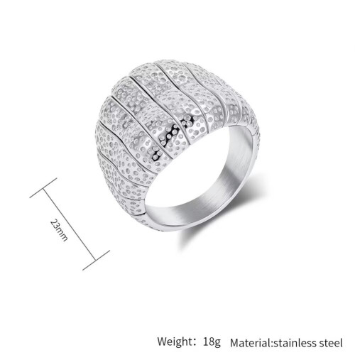 Women's Stainless Steel Wedding Band Ring Silver Size 8 1