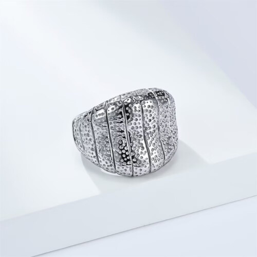 Women's Stainless Steel Wedding Band Ring Silver Size 8 2