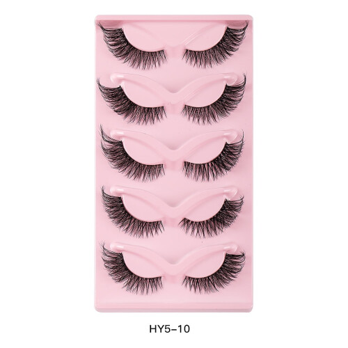 Faux cils en vison léger, volume naturel, 15 paires