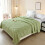 Buffalo Check Velvet Throw Blanket 5979 in Green 1