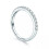 Stříbrný prsten Moissanite Eternity Band 2mm 1