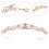 Tiara de Coroa Dourada para Noivas e Mulheres (Conjunto Completo) 6