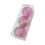 Pink Glitter Christmas Balls with Silver Cap and Snowflake 2