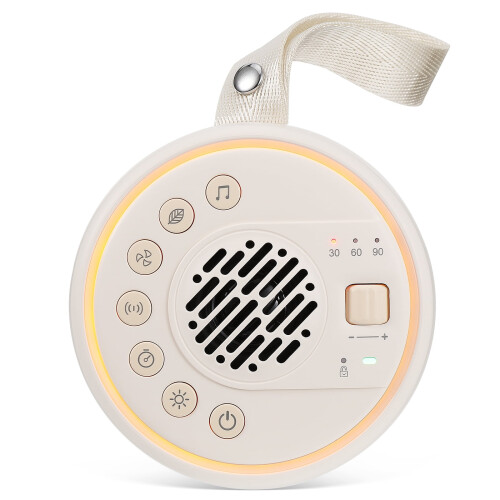 White Noise Sound Machine Portable Rechargeable Beige