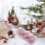 Pink Glitter Christmas Balls with Silver Cap and Snowflake 8