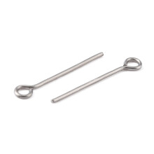 304 Stainless Steel Eye Pin 20 Gauge 22x0.8mm Hole 2mm
