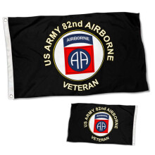 Weteran Armii USA, 82. Dywizja Powietrznodesantowa, sztandar flagowy 2x3 stopy