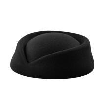 Base para chapéu pillbox de aeromoça para uniformes femininos de comissárias de bordo.
