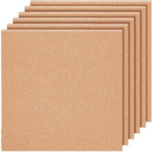 Kurkplaat zandbruin 12x12 inch 4 mm dik 6 stuks