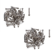 100 Stueck 80 mm Metall-Clips Franzoesisch-Haar Beugt Haarspangen - Silber