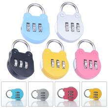 LEORX Luggage Combination Padlock Plastic 5 Pack