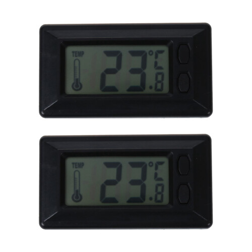 2X LCD Display Digital Car Indoor Temperature Thermometer
