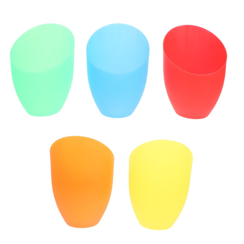 Abajururi din plastic E27 5 buc multicolore
