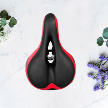 LEORX Bike Seat Saddle Black 29.5 x 22.5 cm