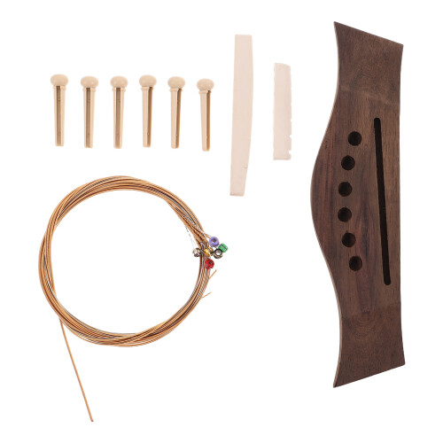 Corzi chitară acustică Soimiss, negre, 1 set