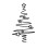 Black Metal Christmas Tree Wall Art Star Decor 2