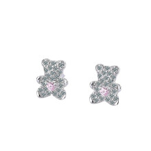 Cercei cu șurub din argint 925, zirconiu cubic, 1 pereche