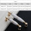 Ceramic Cabinet Handles White Gold 2-Pack 96mm Hole Center 2