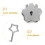 Mini Diary Book Lock Piggy-Shaped Container with Padlock 2 3