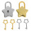 Mini Diary Book Lock Piggy-Shaped Container with Padlock 2 6