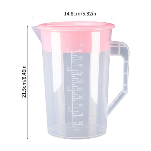 Bouilloire en ABS de qualité alimentaire, 2000 ml, transparente et scellée 2