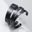 Rostfritt stål C-format armband svart 8mm 5