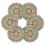 Mandala Boho onderzetters set van 6 stuks met houder 2