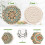 Mandala Boho onderzetters set van 6 stuks met houder 4