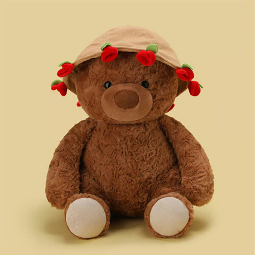 Teddy Bear Plush Toy Red Rose Romantic Gift 1