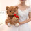 Teddy Bear Plush Toy Red Rose Romantic Gift 3