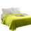 Fleece Bed Blanket Green Lightweight Warm Microfiber 1
