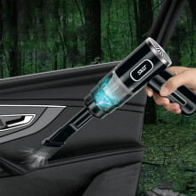Tragbarer kabelloser Handstaubsauger Mini Schwarz