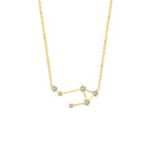 Damesketting met roestvrijstalen hanger in de vorm van het sterrenbeeld Weegschaal.