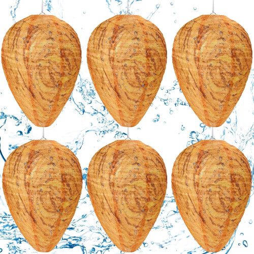 Wasp Nest Decoy Outdoor Waterproof Orange 6 Pack