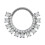 Titanium neusring met micro-zirkonia steentjes 7