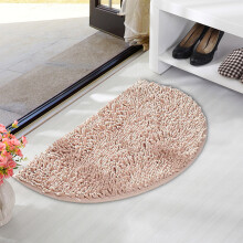 Halfronde badkamermat, waterabsorberend, antislip