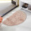 Halfronde badkamermat, waterabsorberend, antislip 1