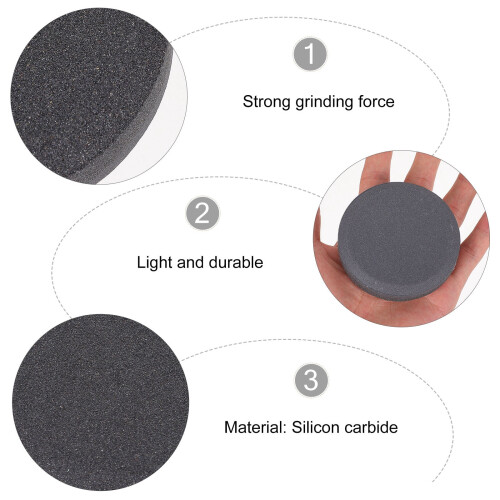Un outil d'affûtage de couteau rond noir à double face 2