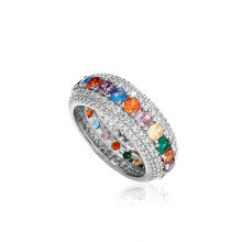 Moissanite Ring for Men S925 Sterling Silver Pave Setting
