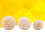 Enkla hårknuttillbehör beige 3-pack 6