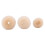 Enkla hårknuttillbehör beige 3-pack 4