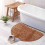 Halfronde badkamermat, waterabsorberend, antislip 1