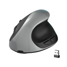 UHUYA Draadloze Verticale Muis 2.4G Grijs Ergonomisch
