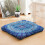 Almofada de meditação de chão boho quadrada de veludo de 56 cm (22 polegadas) 2